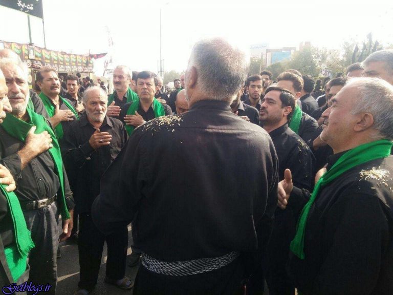 عکس) + «سعید مرتضوی» در عزاداری روز عاشورا در تفت استان یزد (